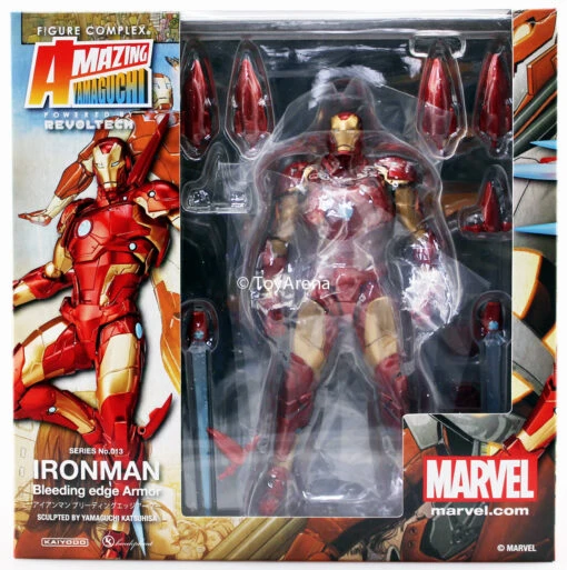 Amazing Yamaguchi Revoltech Figure Complex Iron Man Bleeding Edge Armor No. 013 - Image 11