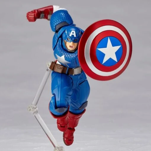 Amazing Yamaguchi Revoltech Figure Complex Captain America 2023 Reissue - Image 2