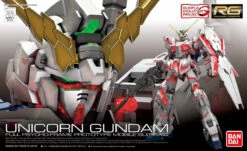 Bandai Gundam 1/144 RG #25 RX-0 Unicorn Gundam (Full Psycho Frame) Model Kit -Model Figures Shop 4549660167419