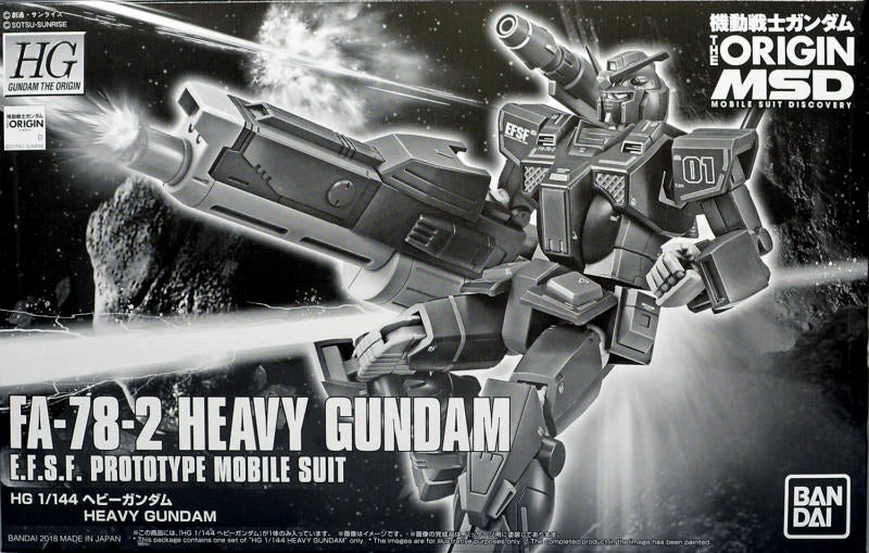 Bandai Gundam 1/144 HG The Origin FA-78-2 Heavy Gundam Model Kit Exclusive 11 Bandai Gundam 1/144 HG The Origin FA-78-2 Heavy Gundam Model Kit Exclusive - Image 9