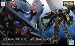 Bandai Gundam 1/144 RG #24 Seed Astray MBF-P01-Re2AMATU Gundam Astray Gold Frame Amatsu Mina Model Kit -Model Figures Shop 4573102554604
