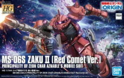 Bandai Gundam 1/144 HG The Origin #024 MS-06S Zaku II Red Comet Ver. Model Kit -Model Figures Shop 4573102576569