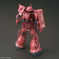 Bandai Gundam 1/144 HG The Origin #024 MS-06S Zaku II Red Comet Ver. Model Kit -Model Figures Shop 4573102576569d