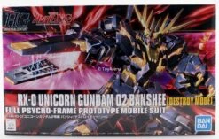 Bandai Gundam 1/144 HGUC #134 RX-0 Unicorn 02 Banshee [Destroy Mode] Model Kit -Model Figures Shop 4573102579836
