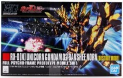 Bandai Gundam 1/144 HGUC #175 Gundam Unicorn RX-0[N] Unicorn Gundam 02 Banshee Norn Destroy Mode Model Kit -Model Figures Shop 4573102587800