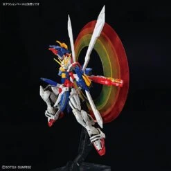 Bandai Gundam 1/144 RG #37 G Gundam GF13-017NJII God Gundam (Burning Gundam) Model Kit -Model Figures Shop 4573102633583j