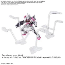 Bandai Gundam 1/144 WFM The Witch From Mercury Weapon Display Base Stand Model Kit -Model Figures Shop 4573102642554f