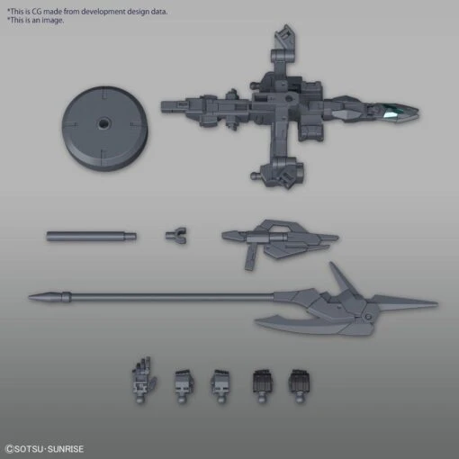 Bandai Gundam 1/144 HGBM #XX Plutine Gundam Model Kit - Image 8