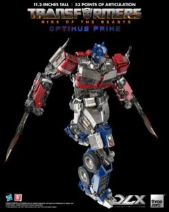 ThreeZero Transformers: Rise Of The Beasts Optimus Prime DLX Action Figure -Model Figures Shop 4895250807334h