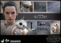 Hot Toys 1/6 Star Wars Episode VII The Force Awakens Rey And BB8 Set Sixth Scale MMS337