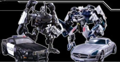 Transformers DOTM APS-03 Deception Barricade & Soundwave Asia Premium Series Exclusive Action Figure