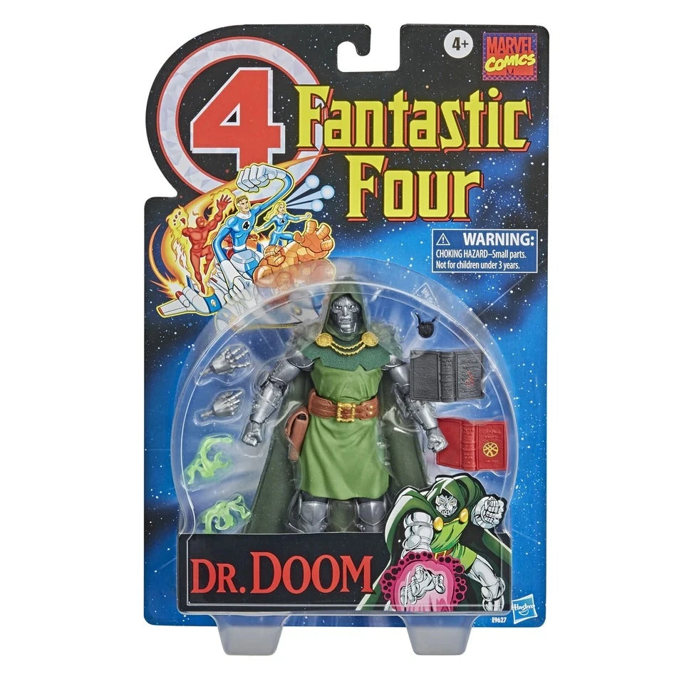 Hasbro Marvel Legends Vintage Retro Series Fantastic Four 4 Dr. Doom Action Figure 9 Hasbro Marvel Legends Vintage Retro Series Fantastic Four 4 Dr. Doom Action Figure - Image 7