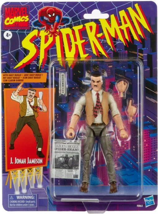 Hasbro Marvel Legends Vintage Retro Series J Jonah Jameson Action Figure - Image 2