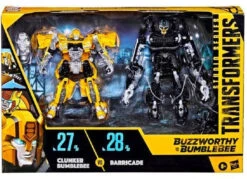 Hasbro Transformers Studio Series Buzzworthy Clunker Bumblebee And Barricade 2 Pack Action Figure