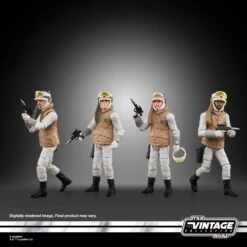 Hasbro Star Wars Vintage Collection Rebel Soldier (Echo Base Battle Gear) F5555 3.75" Action Figure 4-Pack -Model Figures Shop 5010994180591c
