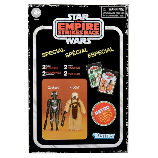 Hasbro Star Wars Retro Collection 4-Lom & Zuckuss 3.75" 2-Pack Action Figure - Image 2