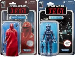 Hasbro Star Wars Black Series Vintage Collection Emperor's Royal Guard And TIE Fighter Pilot Carbonized F7011 3.75" 2-Pack Action Figure -Model Figures Shop 5010996108500