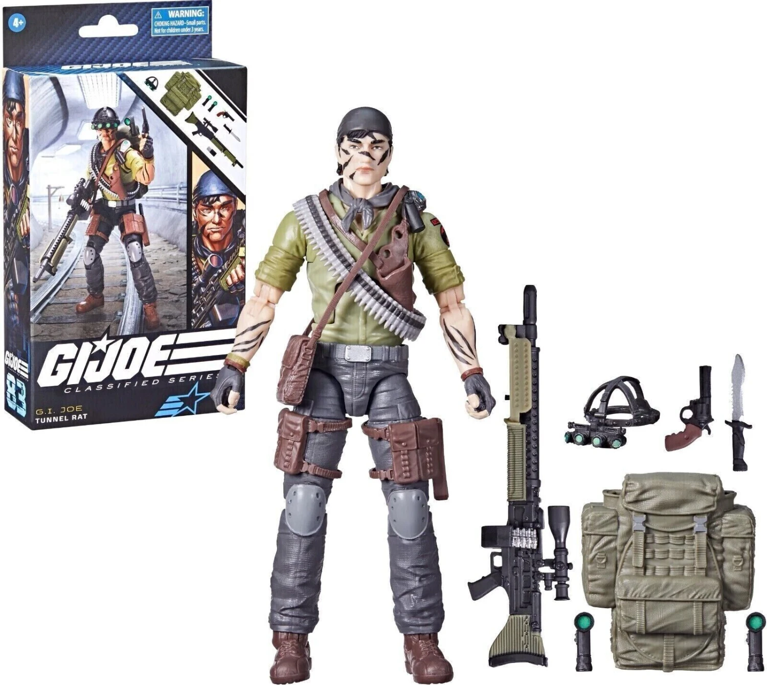 Hasbro G.I. Joe Classified Series 83 Tunnel Rat Action Figure 5 Hasbro G.I. Joe Classified Series 83 Tunnel Rat Action Figure - Image 3