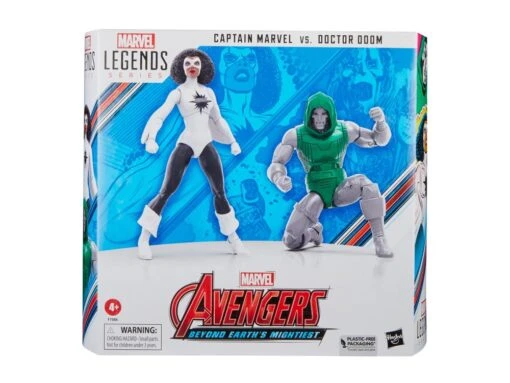 Hasbro Marvel Legends 60th Anniversary Avengers Beyond Earth's Mightiest Captain Marvel Vs Doctor Doom Two PackAction Figure - Image 12